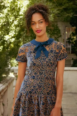 Sterling Dress in Golden Veil
