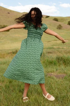Sunday Best Dress in Pine Felicity Floral