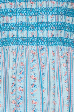Sunday Best Dress in Rosette Linear Stripe