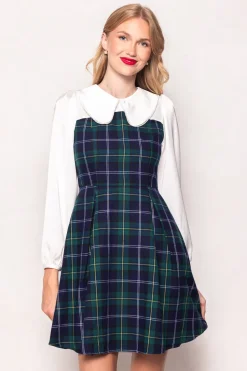 Tawny Dress in Nocturne Plaid