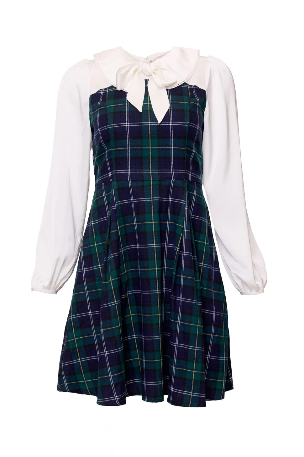 Tawny Dress in Nocturne Plaid