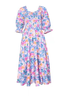 Teagan Dress in Delia Blue