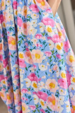 Teagan Dress in Delia Blue