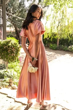 Tessie Dress in Apricot Crush
