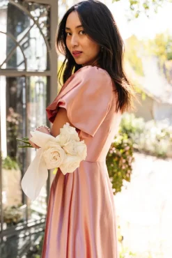 Tessie Dress in Apricot Crush