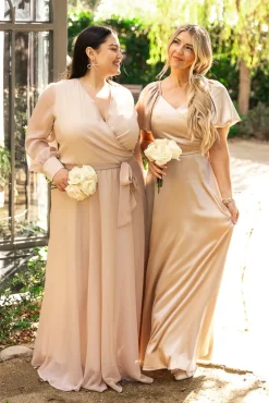 Tessie Dress in Champagne