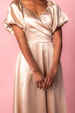 Tessie Dress in Champagne