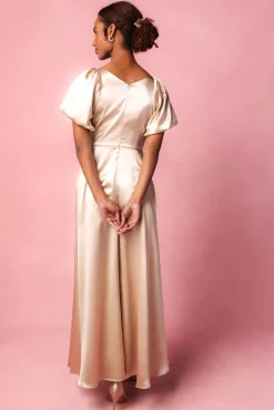 Tessie Dress in Champagne