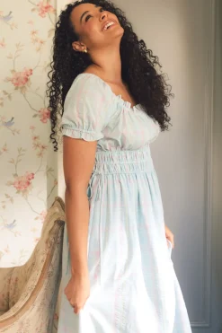 Thalia Dress in Pastel Plaid