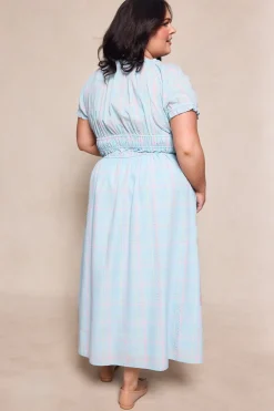 Thalia Dress in Pastel Plaid