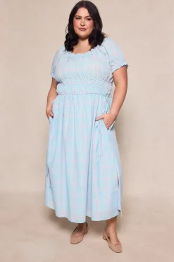 Thalia Dress in Pastel Plaid