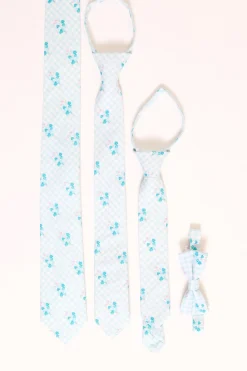 Ties in Bloom Gingham