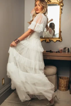 Whimsical Dress in White