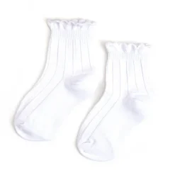 White Frill Midi Socks