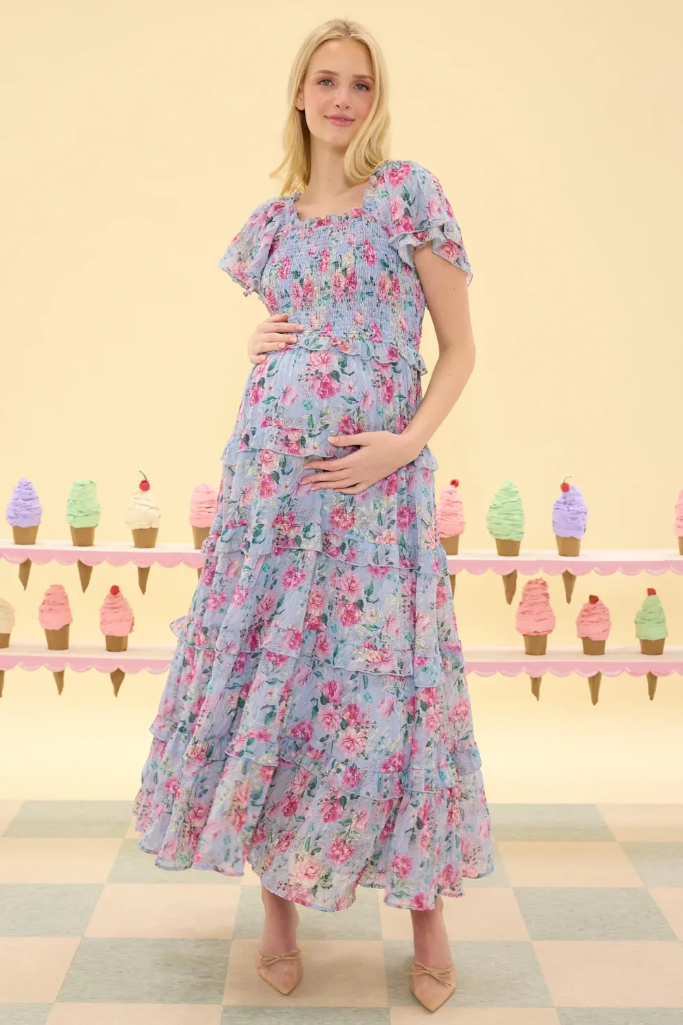 Winnie Dress in Peony Blossoms