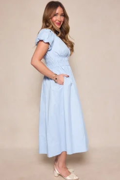 Zella Dress in Sky Blue